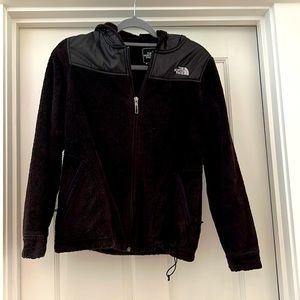 Black North Face Fleece Jacket with Hood